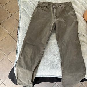 Green Dickies carpenter pants